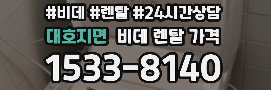 대호지면 비데 렌탈 가격