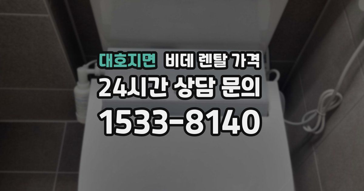 대호지면 비데 렌탈 가격