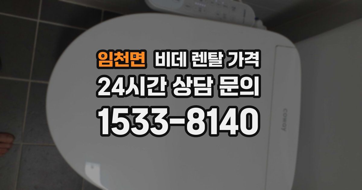 임천면 비데 렌탈 가격