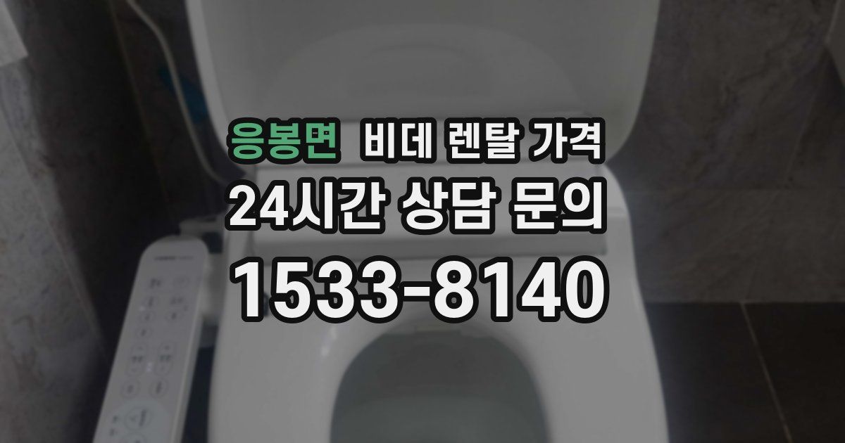 응봉면 비데 렌탈 가격