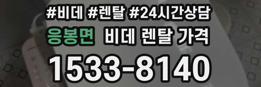 응봉면 비데 렌탈 가격