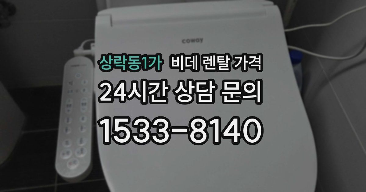 상락동1가 비데 렌탈 가격