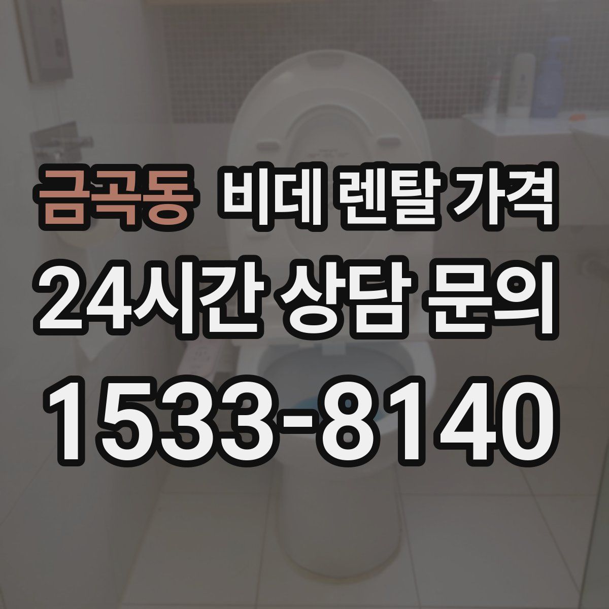 금곡동 비데 렌탈 가격