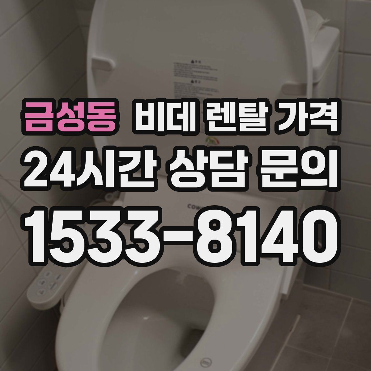금성동 비데 렌탈 가격