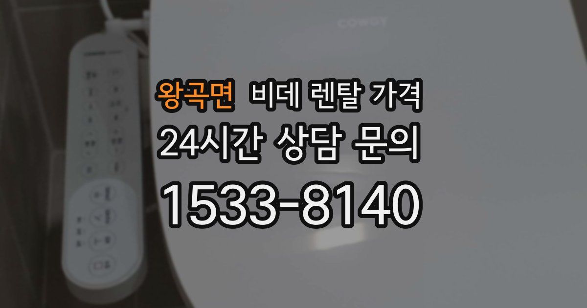 왕곡면 비데 렌탈 가격