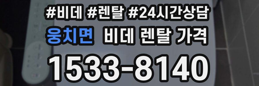 웅치면 비데 렌탈 가격