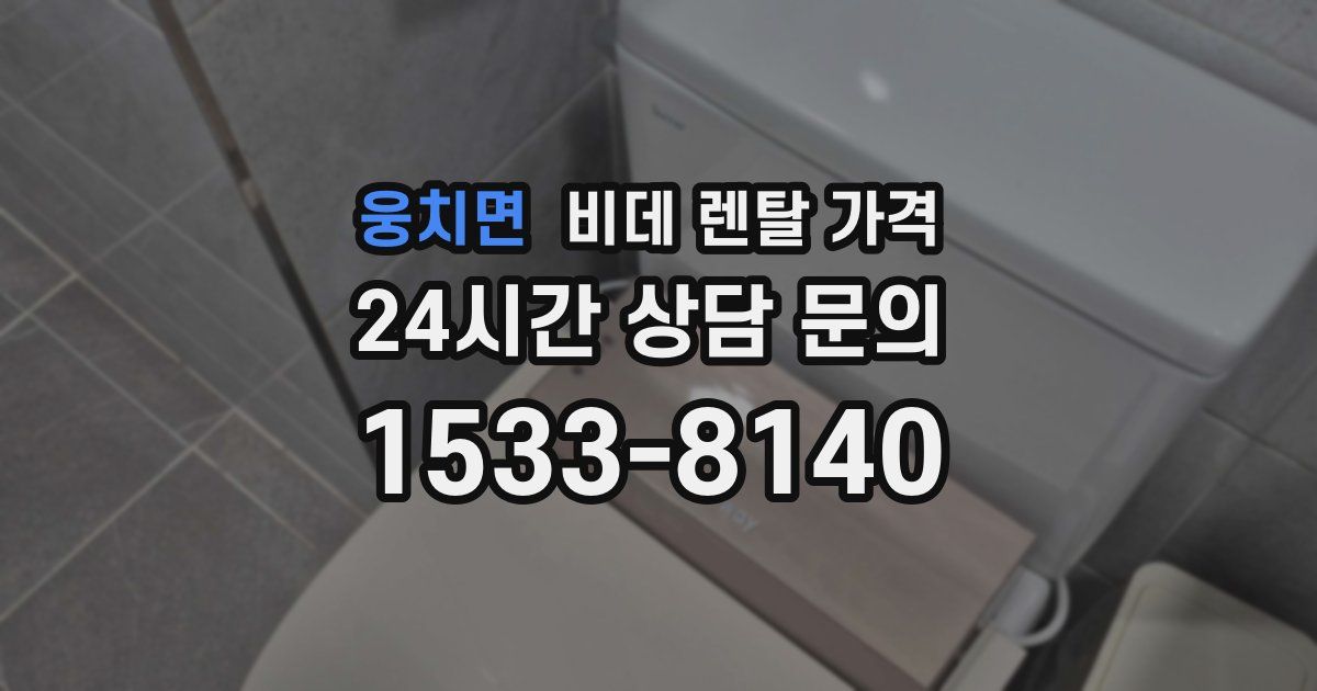 웅치면 비데 렌탈 가격