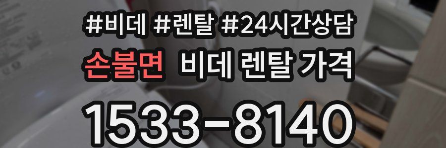손불면 비데 렌탈 가격