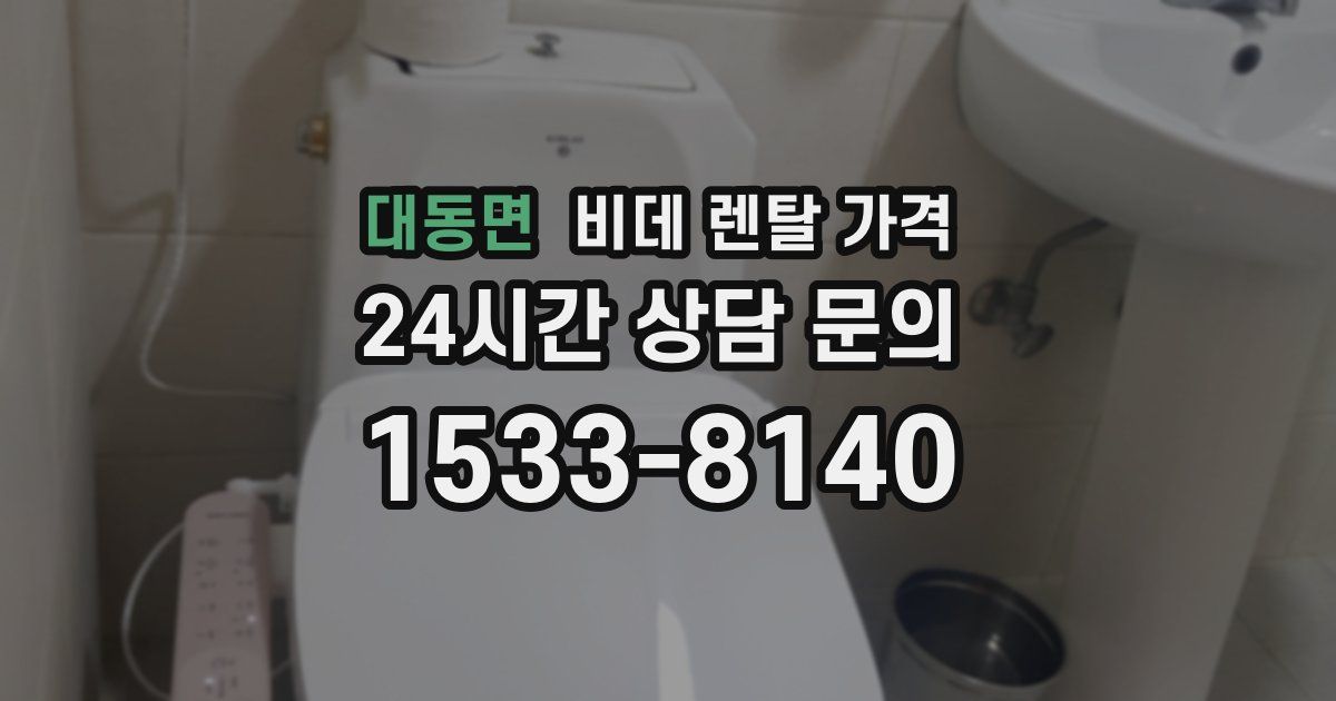대동면 비데 렌탈 가격