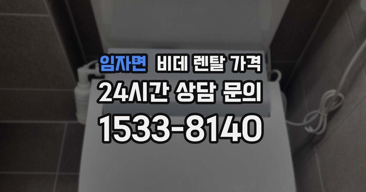 임자면 비데 렌탈 가격