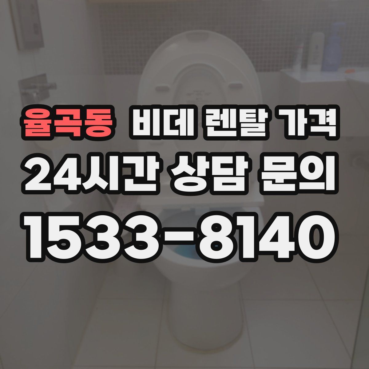 율곡동 비데 렌탈 가격