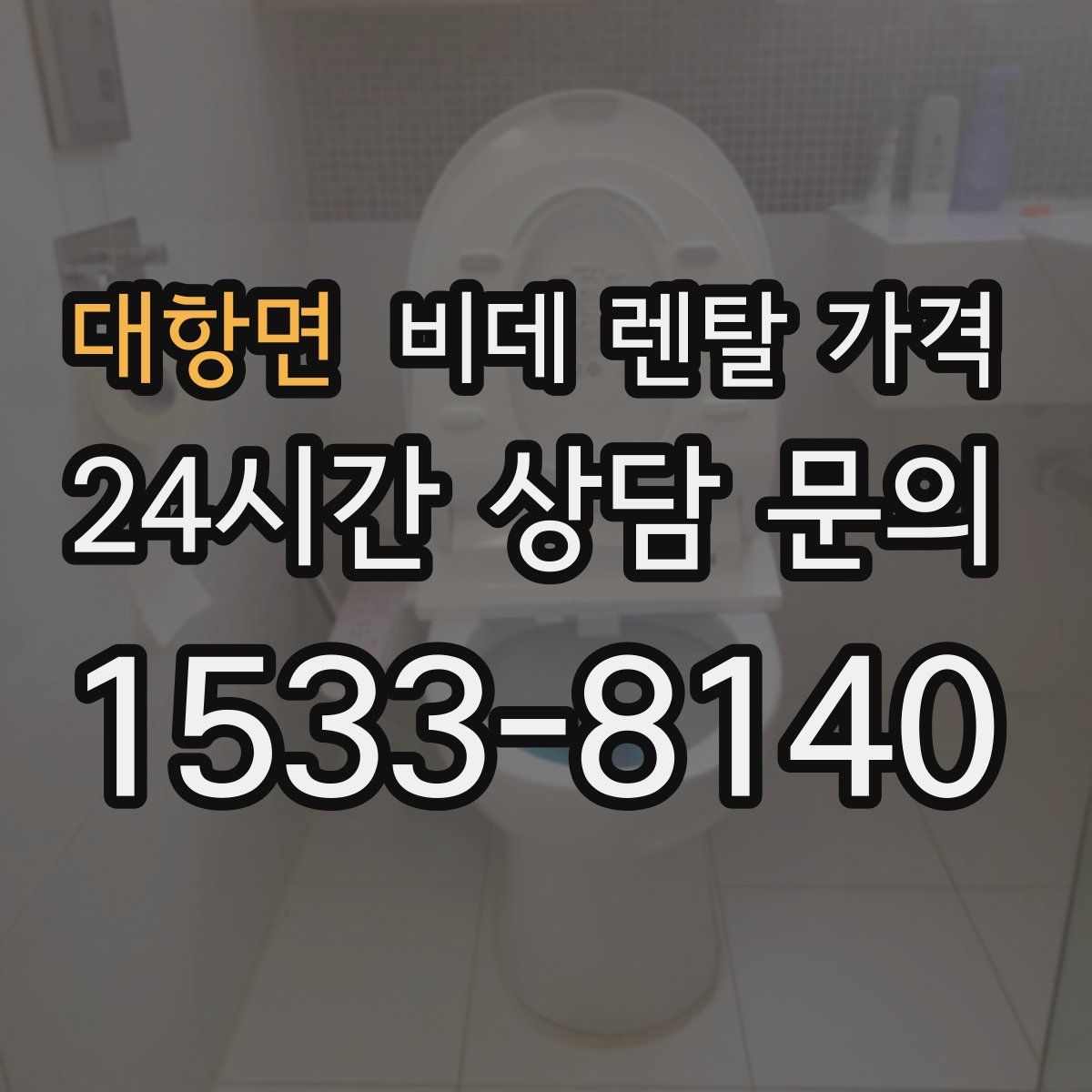 대항면 비데 렌탈 가격