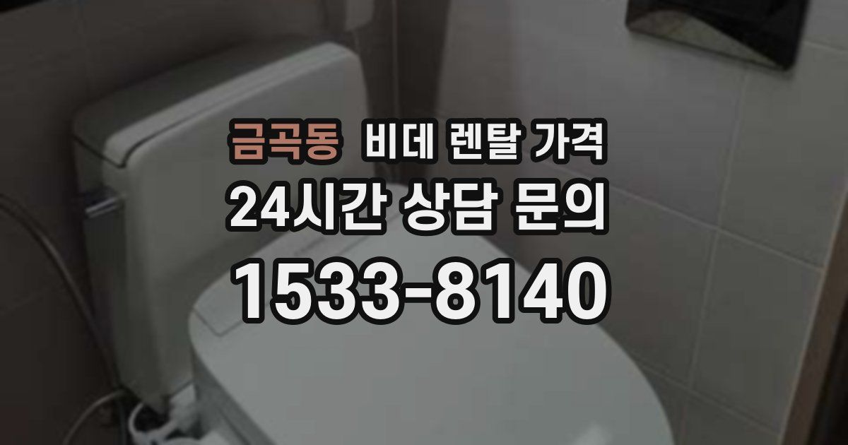 금곡동 비데 렌탈 가격