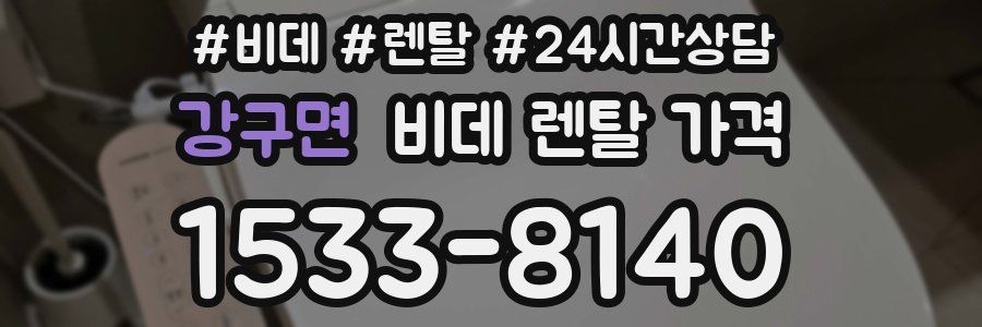 강구면 비데 렌탈 가격