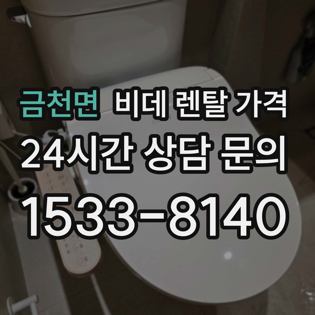 금천면 비데 렌탈 가격