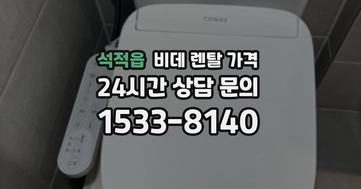 석적읍 비데 렌탈 가격