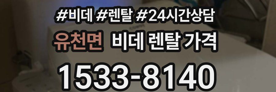 유천면 비데 렌탈 가격