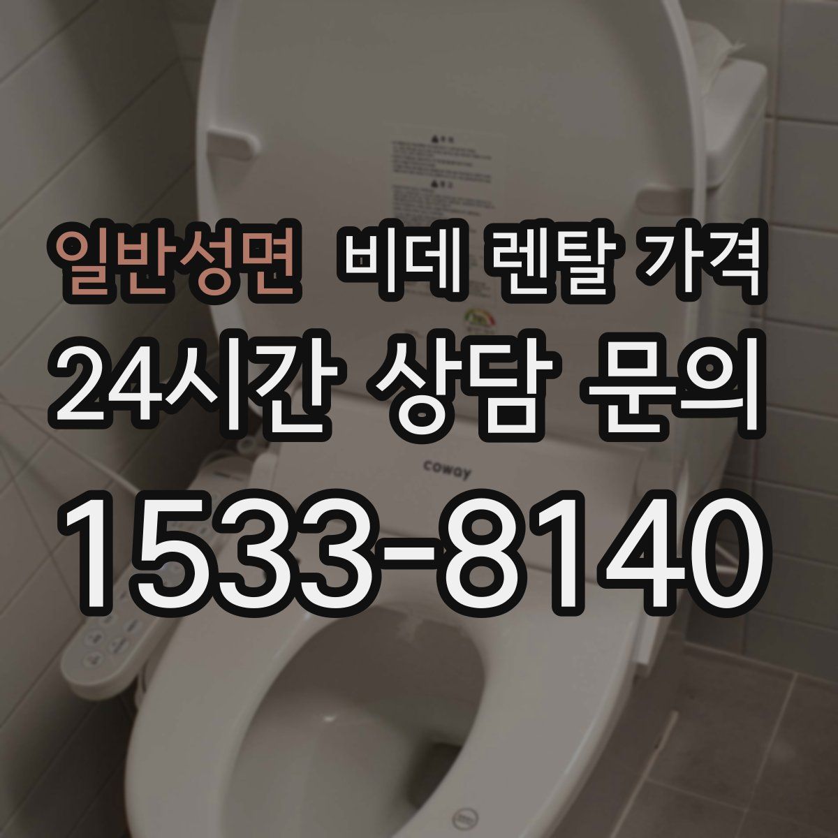 일반성면 비데 렌탈 가격