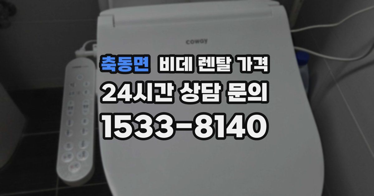 축동면 비데 렌탈 가격