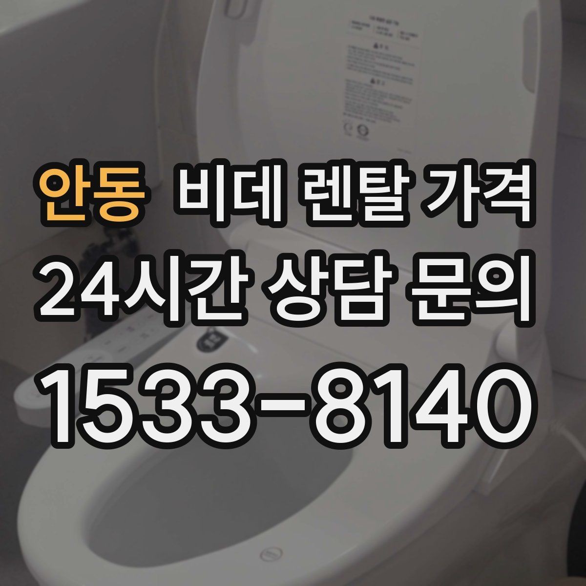 안동 비데 렌탈 가격 가족 구성원 수에 따라 달라지는 선택