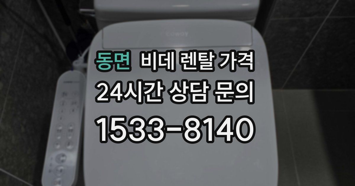 동면 비데 렌탈 가격