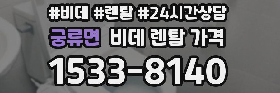 궁류면 비데 렌탈 가격