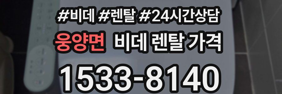 웅양면 비데 렌탈 가격
