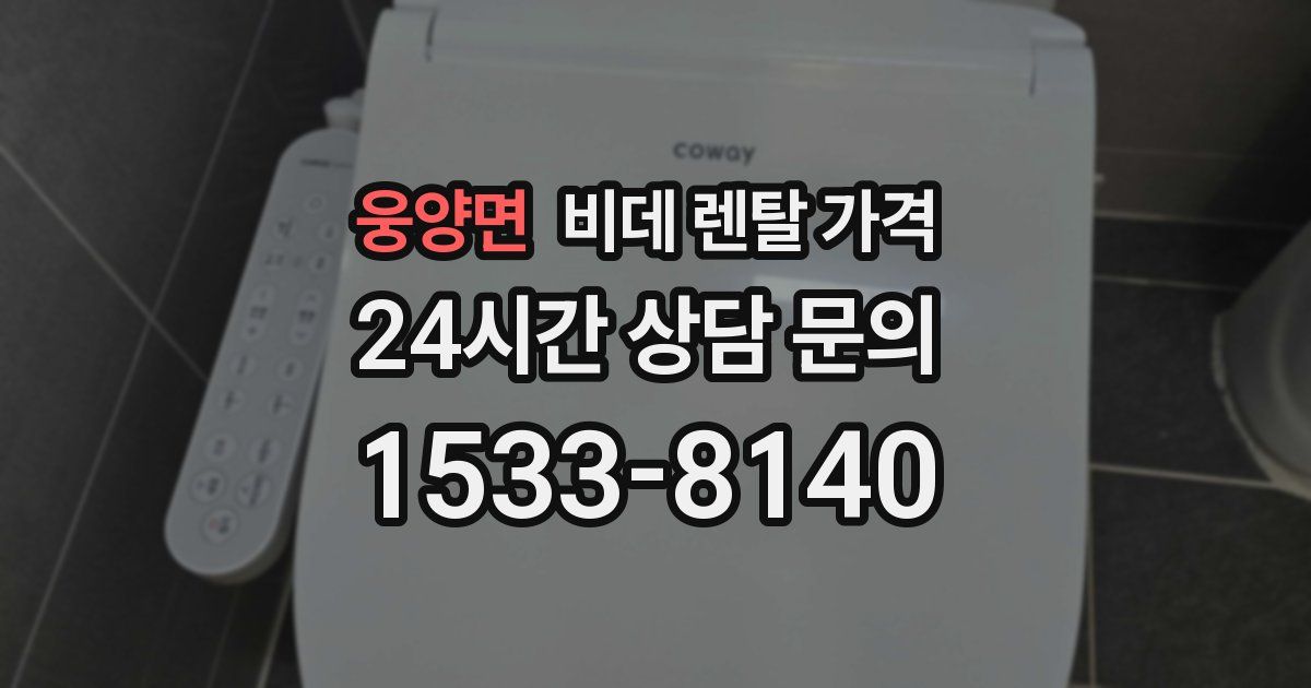 웅양면 비데 렌탈 가격