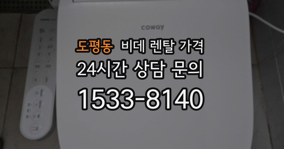 도평동 비데 렌탈 가격