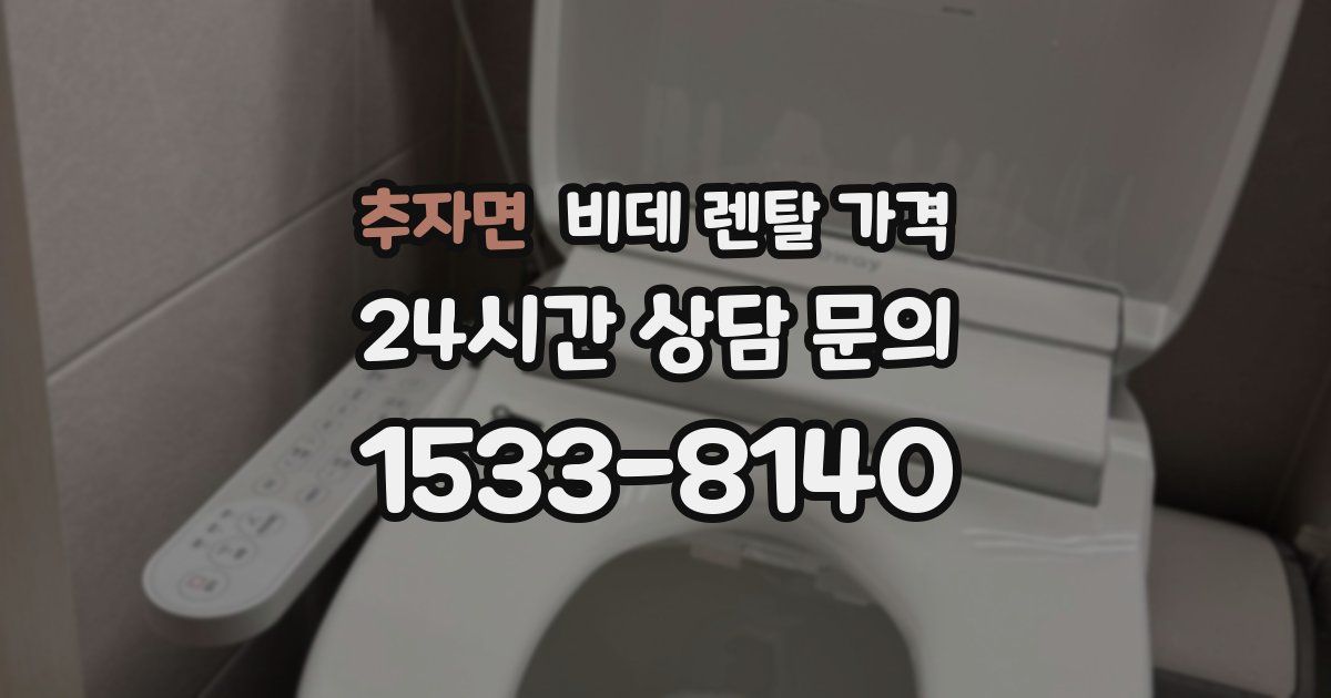 추자면 비데 렌탈 가격