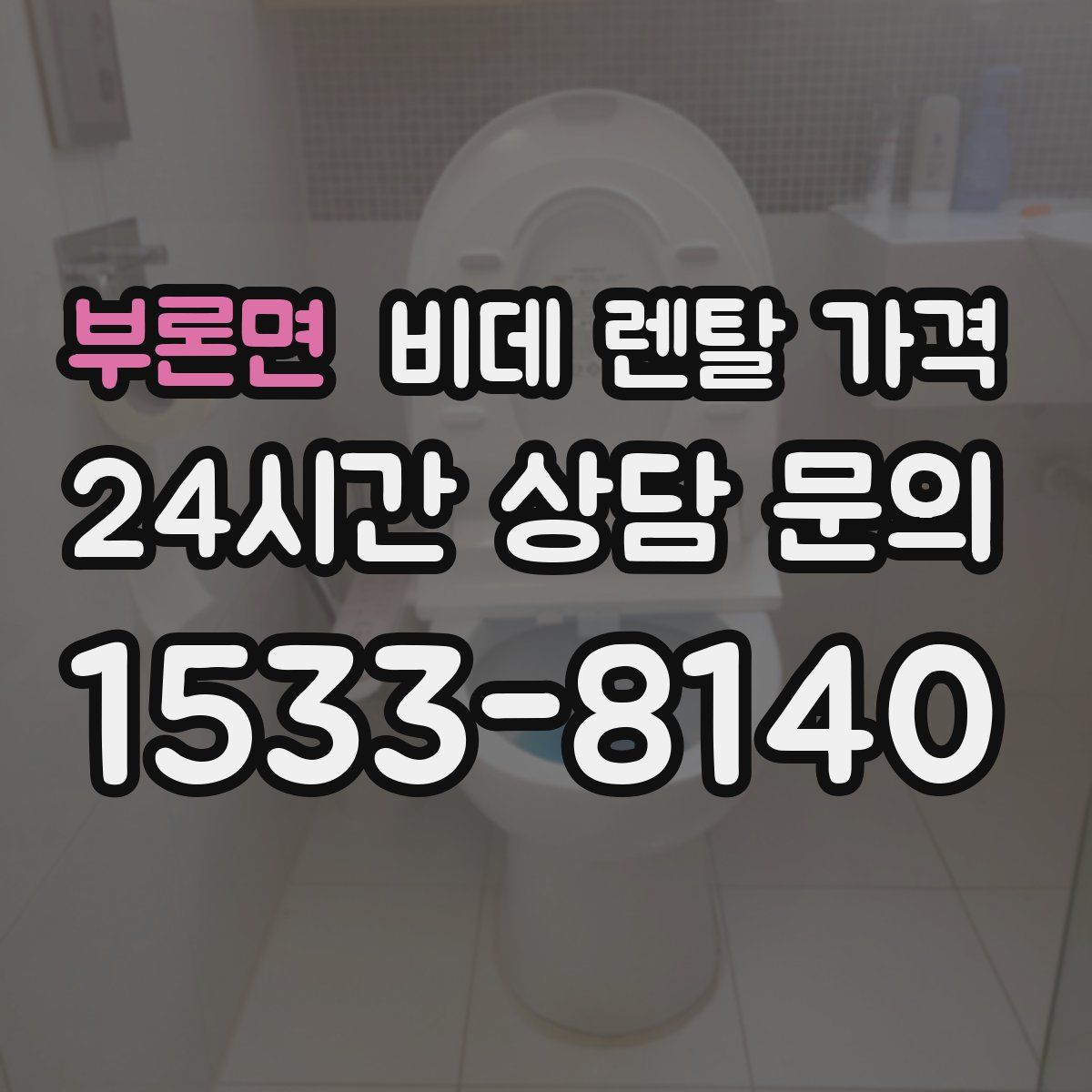 부론면 비데 렌탈 가격