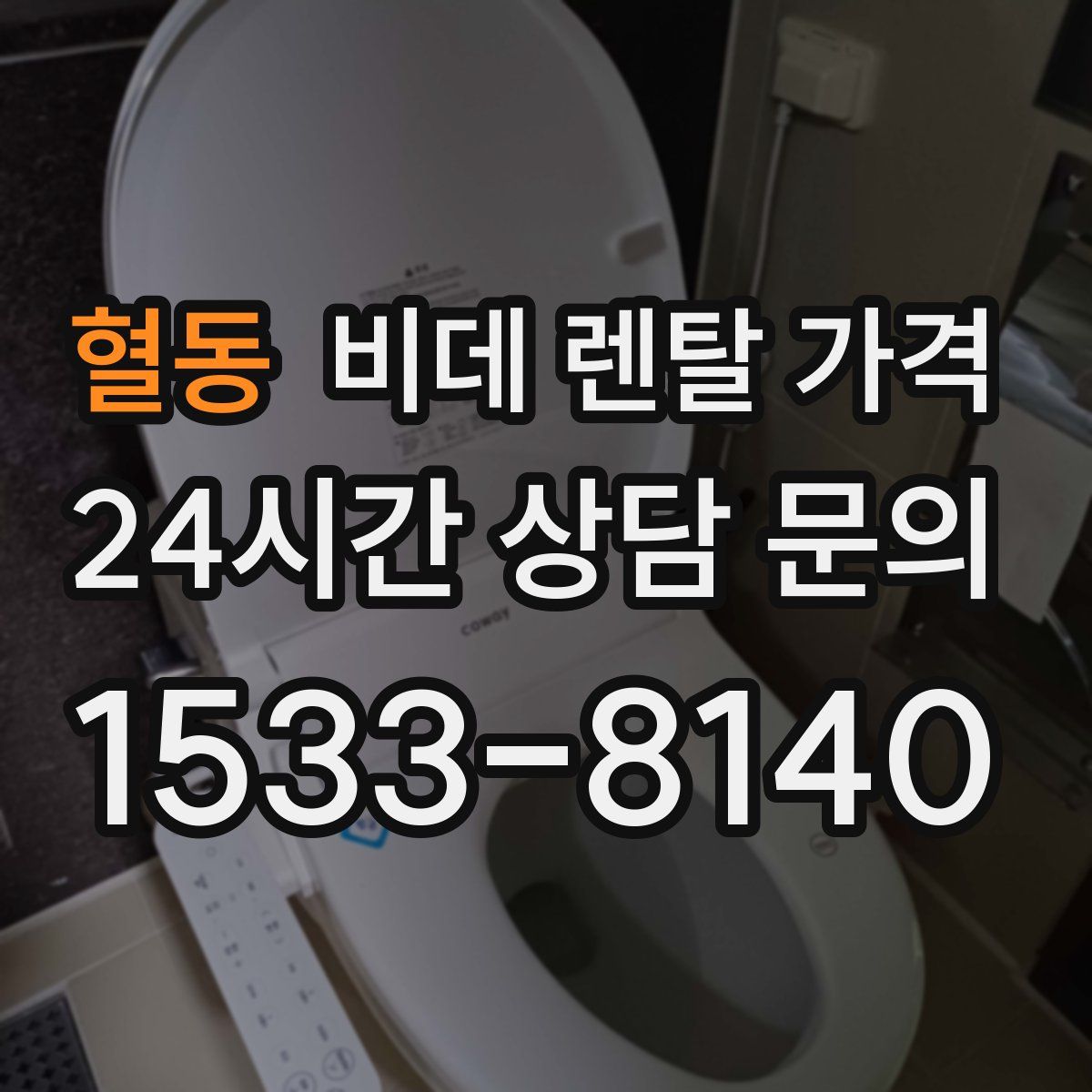 혈동 비데 렌탈 가격