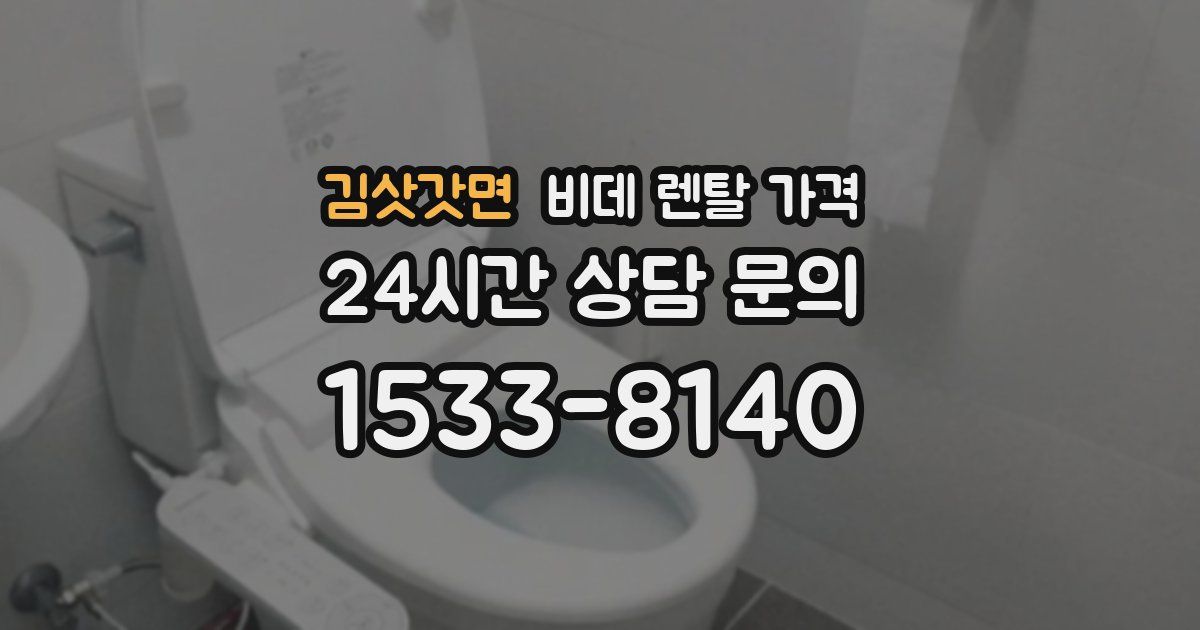 김삿갓면 비데 렌탈 가격