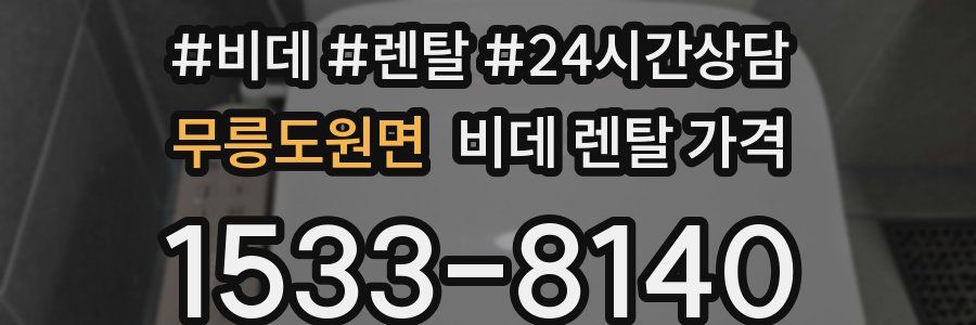 무릉도원면 비데 렌탈 가격