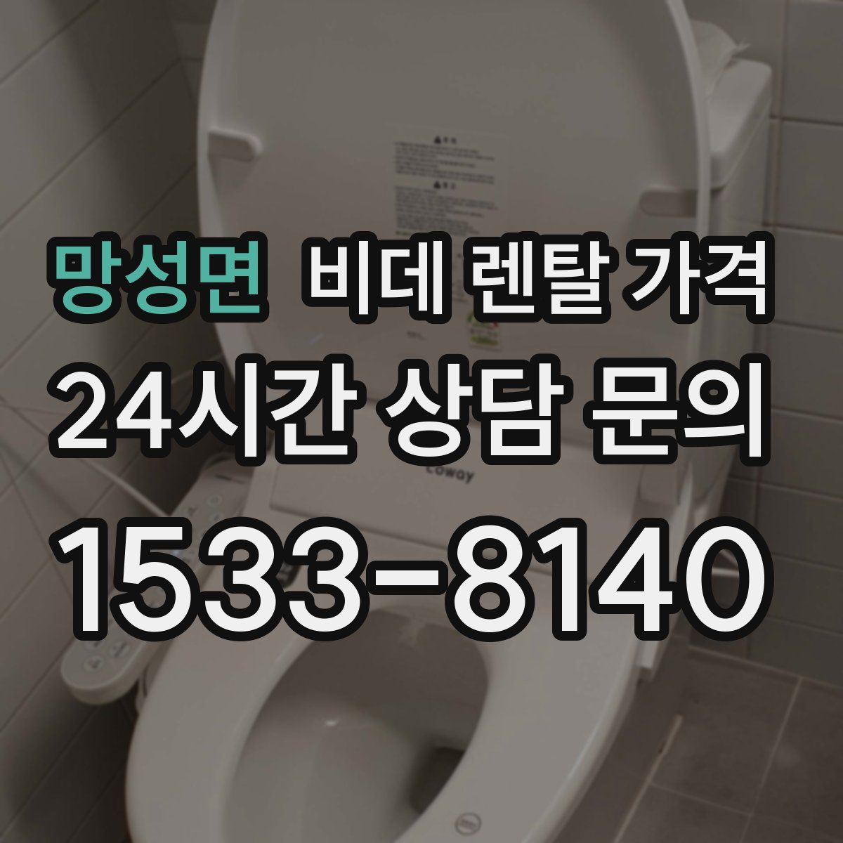 망성면 비데 렌탈 가격