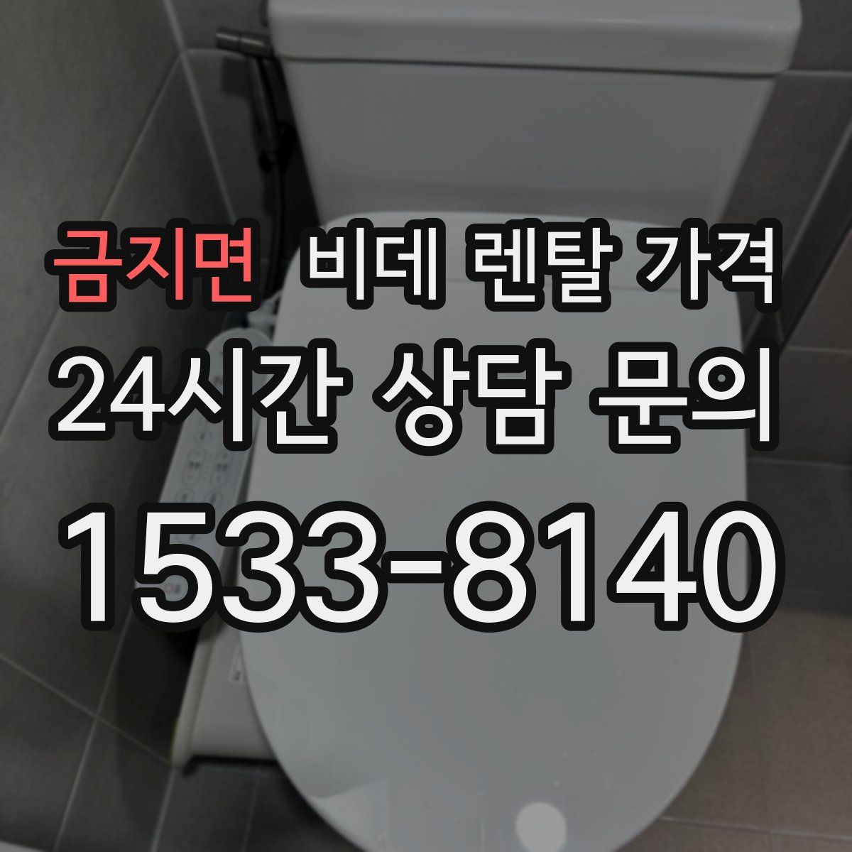 금지면 비데 렌탈 가격