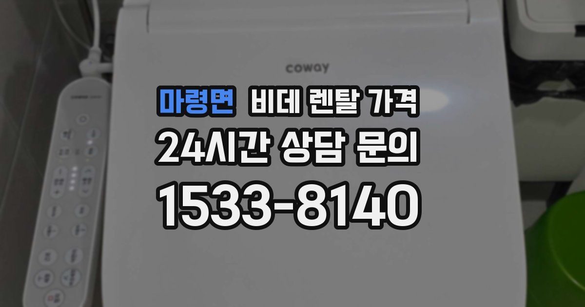 마령면 비데 렌탈 가격