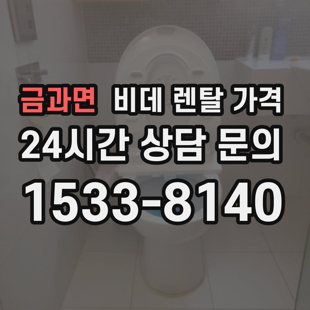 금과면 비데 렌탈 가격