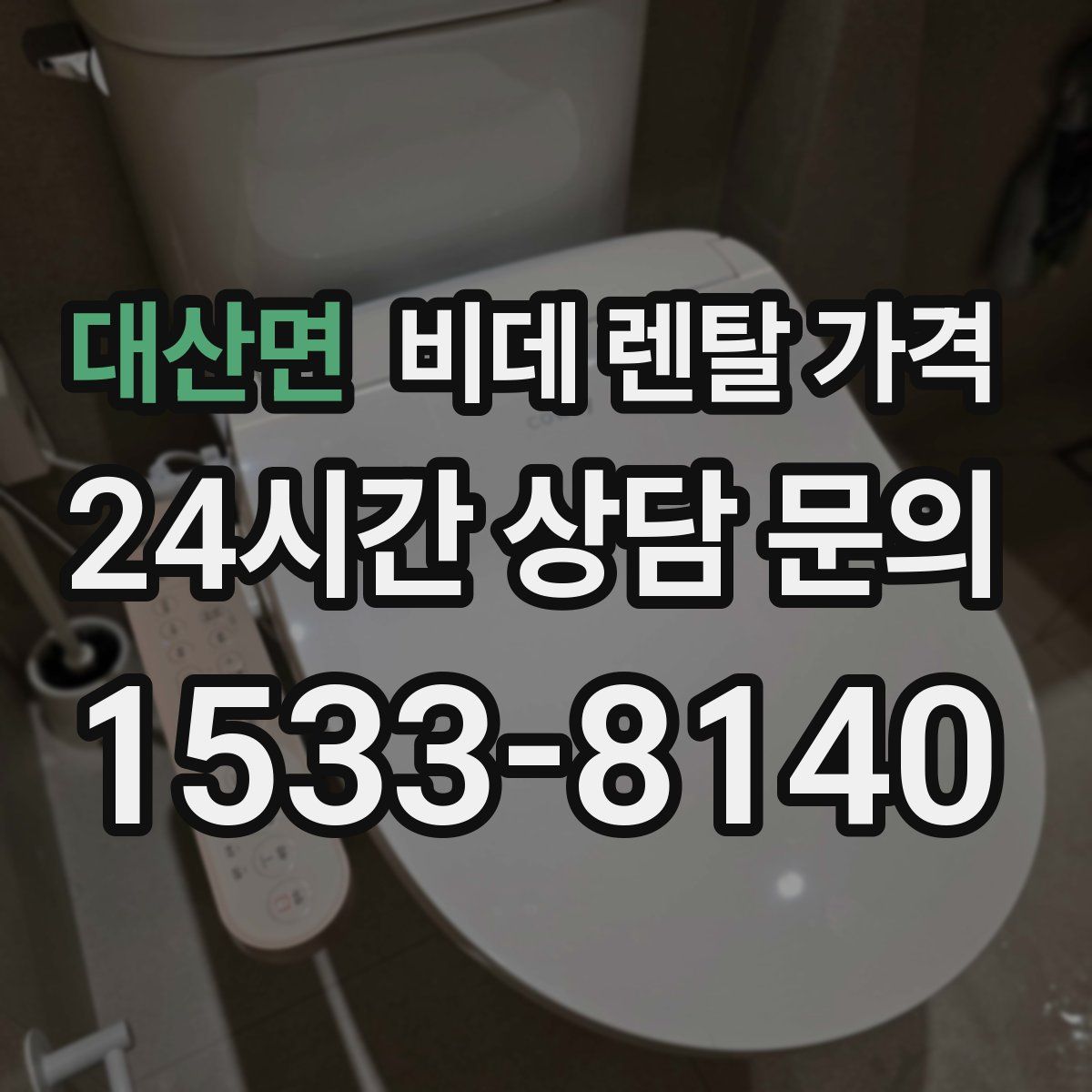 대산면 비데 렌탈 가격