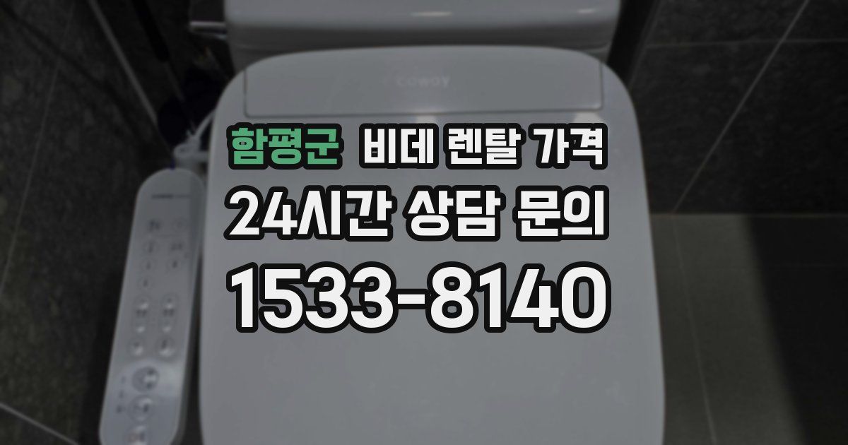 함평군 비데 렌탈 가격