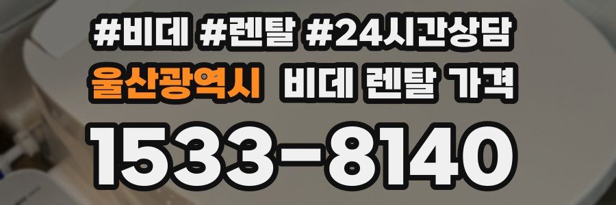 울산광역시 비데 렌탈 가격