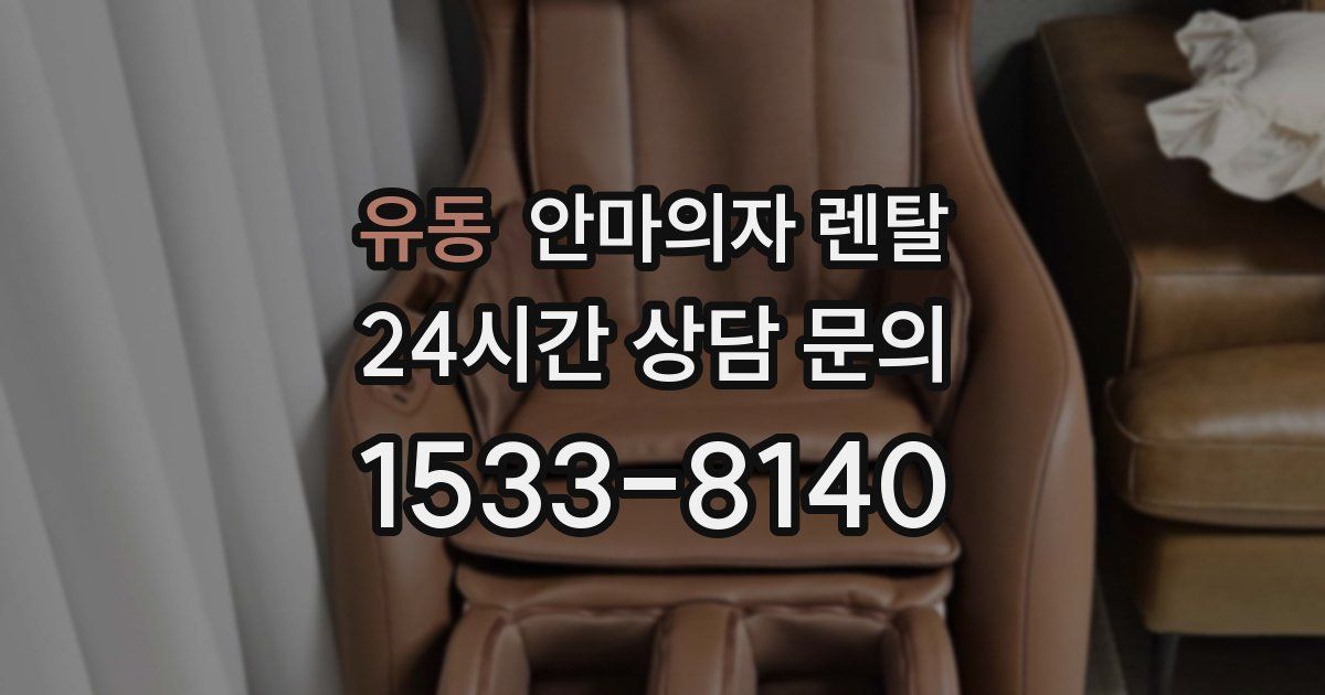 유동 안마의자 렌탈