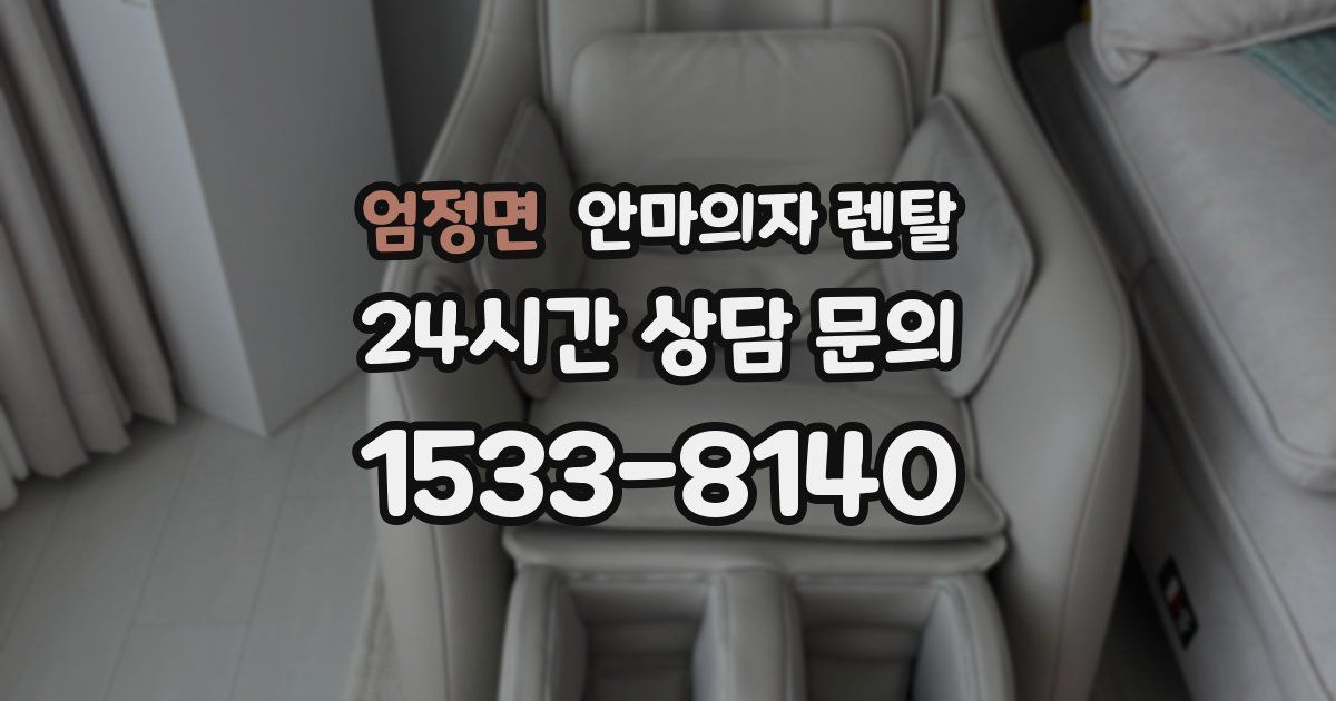 엄정면 안마의자 렌탈