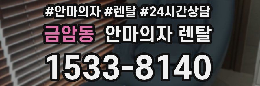 금암동 안마의자 렌탈