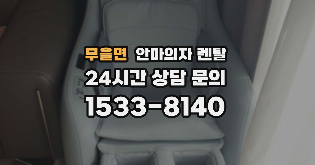 무을면 안마의자 렌탈