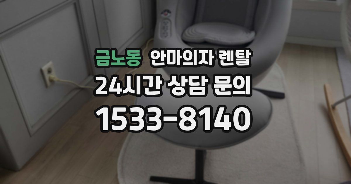 금노동 안마의자 렌탈
