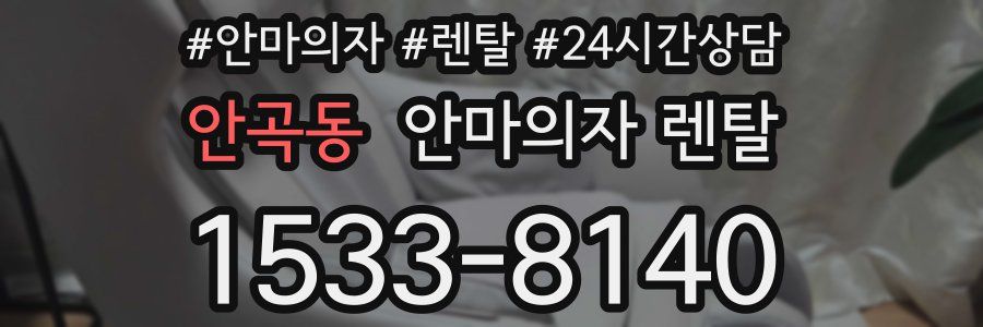 안곡동 안마의자 렌탈