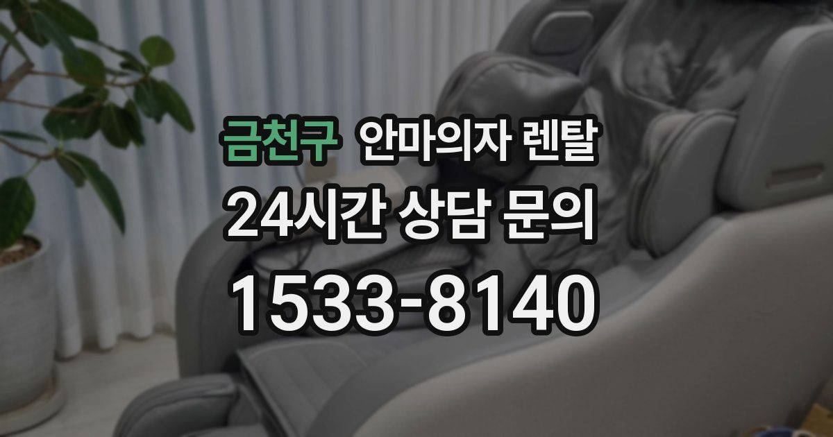 금천구 안마의자 렌탈