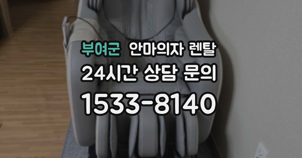 부여군 안마의자 렌탈
