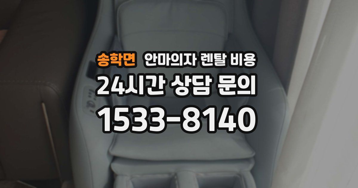 송학면 안마의자 렌탈 비용